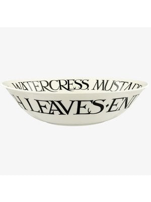 Emma Bridgewater Dish large Black Toast Mizuna Salad