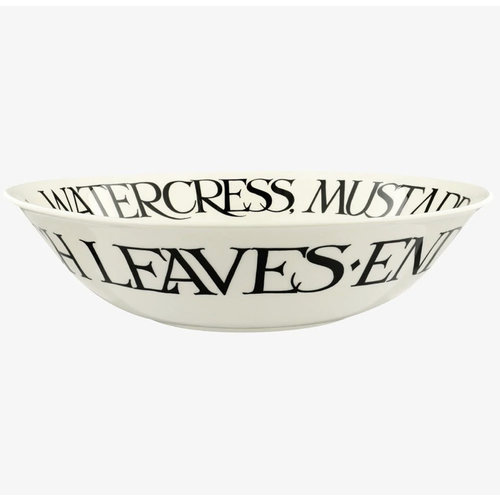 Emma Bridgewater Dish large Black Toast Mizuna Salad