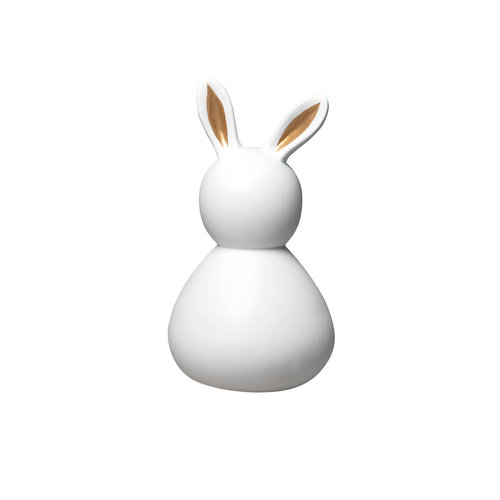 Räder Porcelaine Easter Bunny Lady medium white-gold