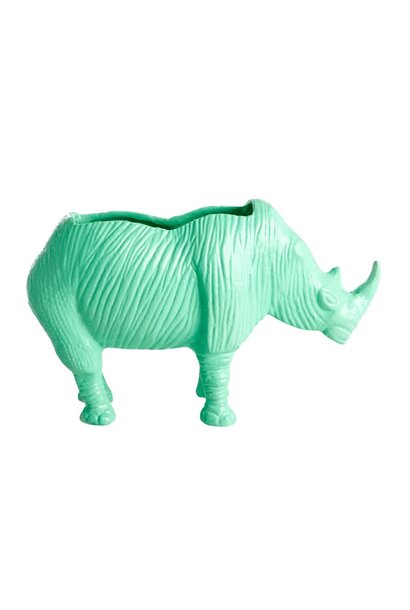 Bloempot metaal Rhino Neon Green large