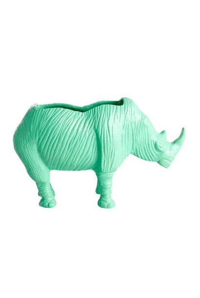 Bloempot metaal Rhino Neon Green