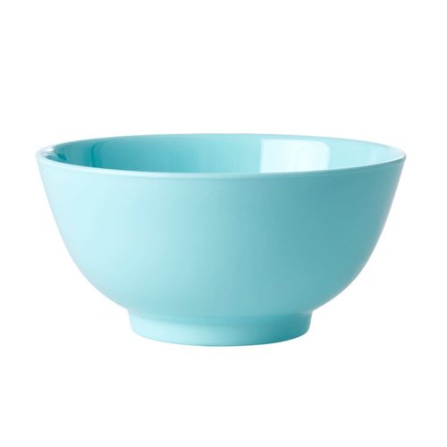 Rice Melamine bowl YIPPIE YIPPIE YEAH soft blue