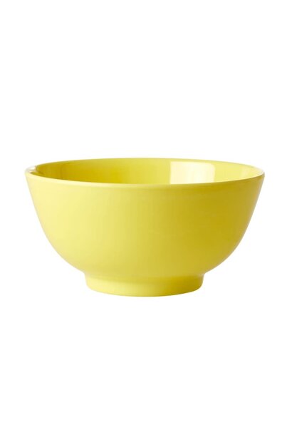 Melamine bowl YIPPIE YIPPIE YEAH yellow