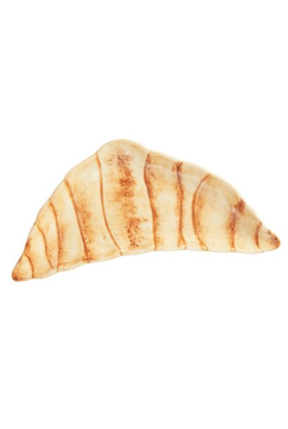 Aardewerk bord Croissant