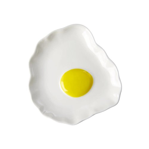 Rice Aardewerk bord Fried Egg Rice Aardewerk bord Fried Egg