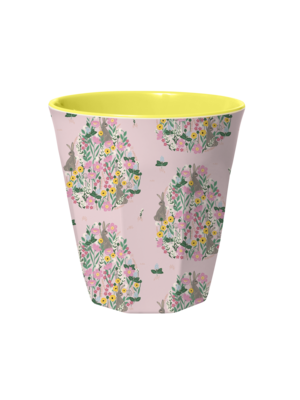 Rice Melamine cup Bunny soft pink
