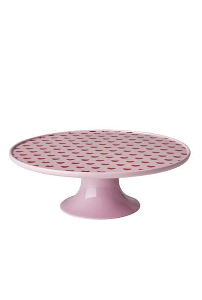 Melamine cake / taart standaard Sweet Hearts roze
