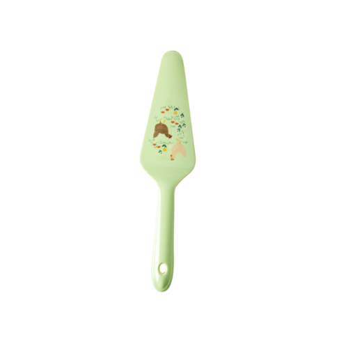 Rice Melamine taartschep Hen soft green Rice Melamine taartschep Hen soft green