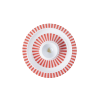 Melamine eierdop Red & White Stripe en Croissant