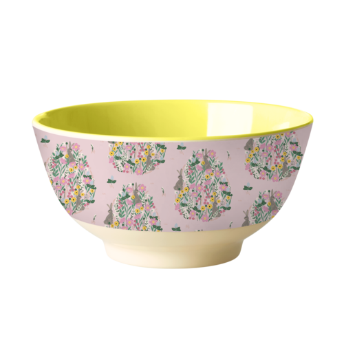 Rice Melamine bowl Bunny soft pink