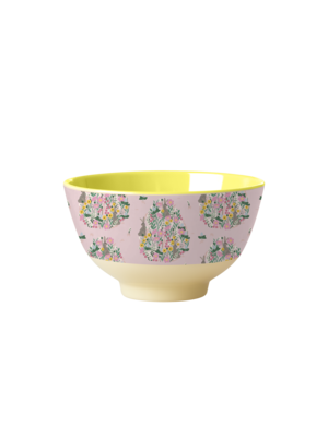 Rice Melamine bowl small Bunny soft pink