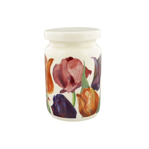 Emma Bridgewater Jam jar with lid / pot large Tulips