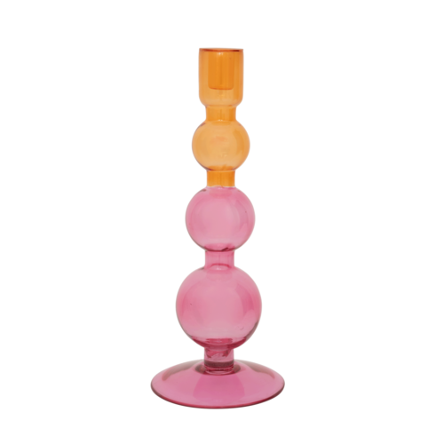 Urban Nature Culture Kandelaar recycled glas Bulb pink Urban Nature Culture Kandelaar recycled glas Bulb pink