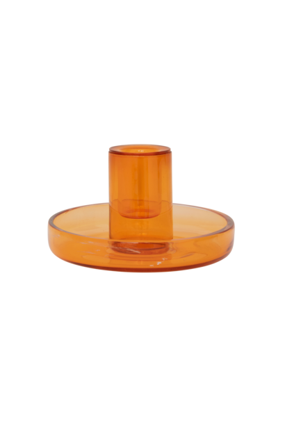 Kandelaar recycled glas Fountain apricot nectar