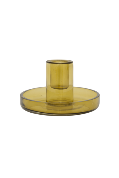 Kandelaar recycled glas Fountain, olive oil