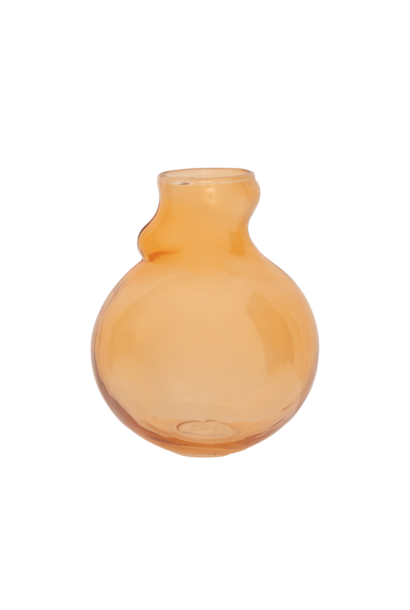 Vaas recycled glas Quirky C apricot nectar