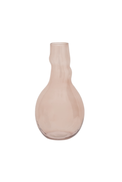 Vaas recycled glas Quirky A cameo brown