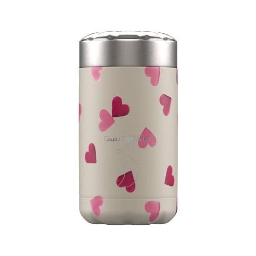Chilly's Chilly's Food pot / lunchbox 500ml Pink Hearts