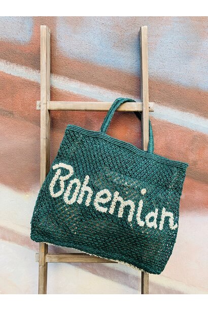 Shopper Jute L Bohemian forest/natural