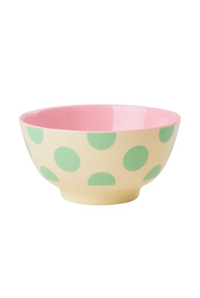 Melamine kom medium Green Dot 700ml