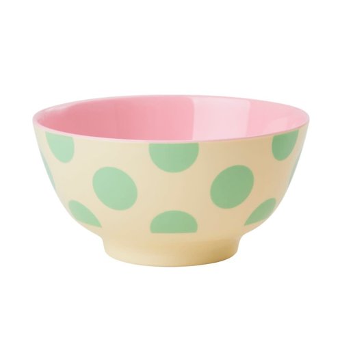 Rice Melamine kom Green Dot