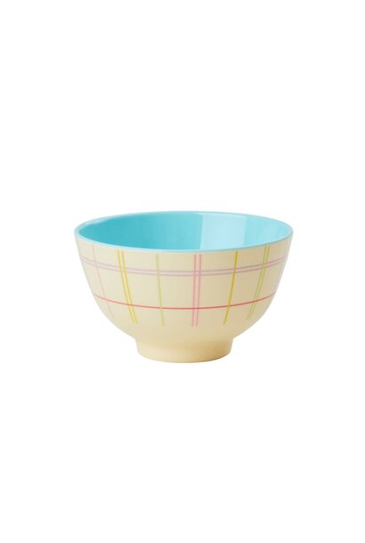 Melamine kom small Multicolored Check