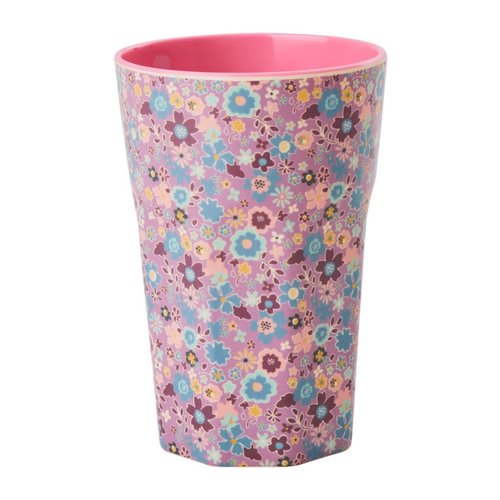 Rice Melamine Tall beker Fall Floral Lavender Rice Melamine Tall beker Fall Floral Lavender