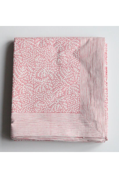 Tafellaken 150x150cm Floral coral