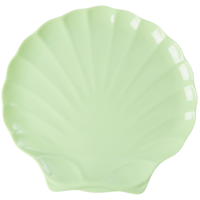 Melamine bord Sea Shell extra large Neon Green