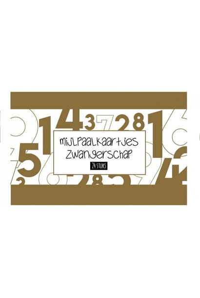 Mijlpaalkaartjes zwangerschap box/24