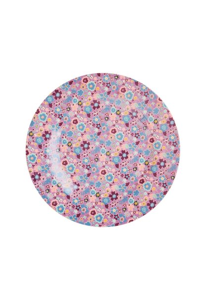Melamine lunch Teller Fall Floral Lavender