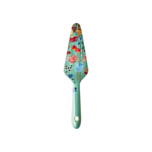 Rice Melamine cake server Dance Out - Winter Flower Collage Rice Melamine cake server Dance Out - Winter Flower Collage