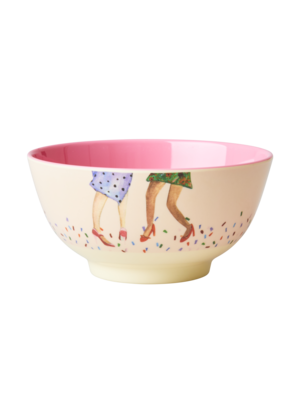 Rice Melamine bowl Dancing Legs