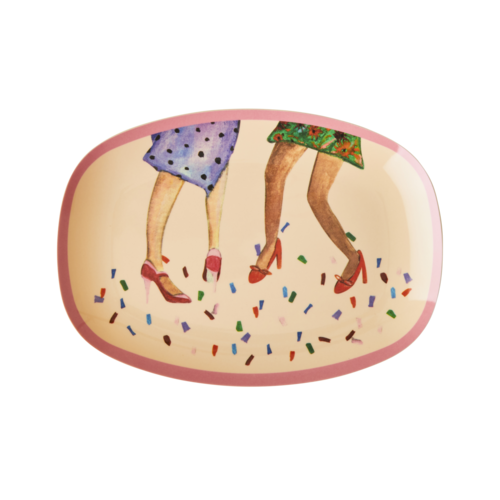 Rice Melamine ovaal bord small Dancing Legs Rice Melamine ovaal bord small Dancing Legs