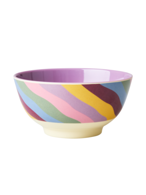 Rice Melamine bowl Funky Stripes