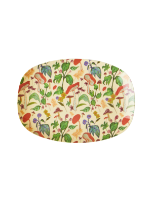 Rice Melamine ovaal bord small Mushroom '22