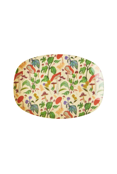 Melamine ovaal bord small Mushroom '22