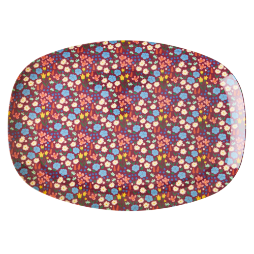 Rice Melamine ovaal bord Poppies Rice Melamine ovaal bord Poppies