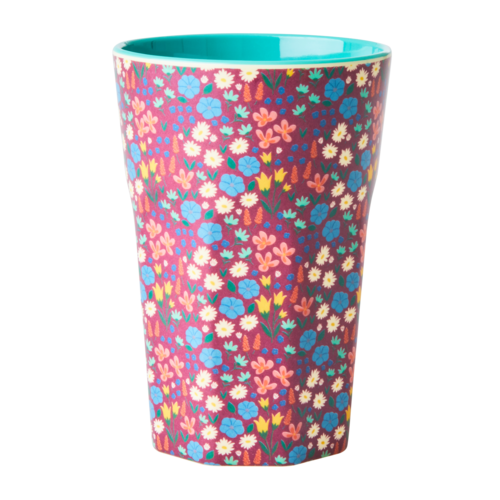 Rice Melamine cup Tall Poppies