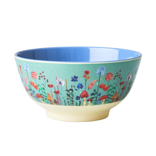 Rice Melamine kom Winter Flower Collage Rice Melamine kom Winter Flower Collage