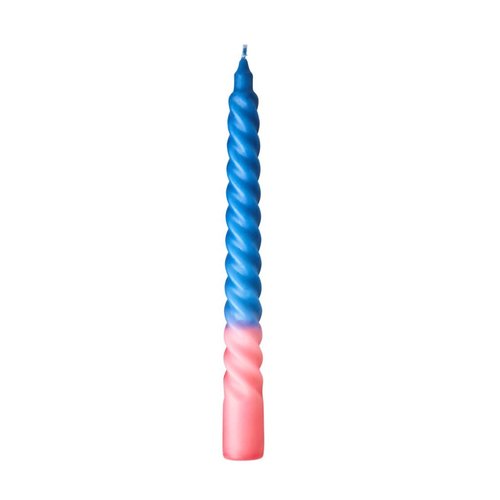 Rice Candle Twisted Gendarme Blue