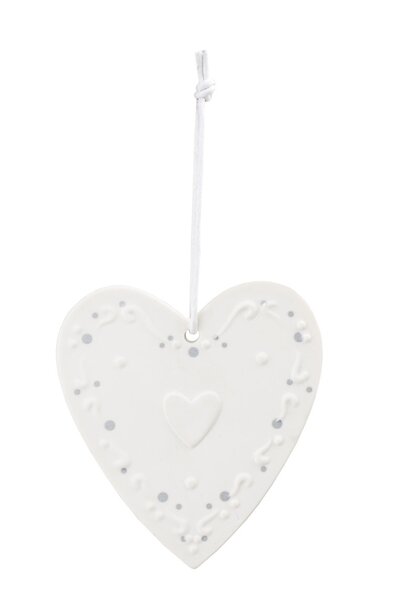Hanger porselein Hartvorm Heart