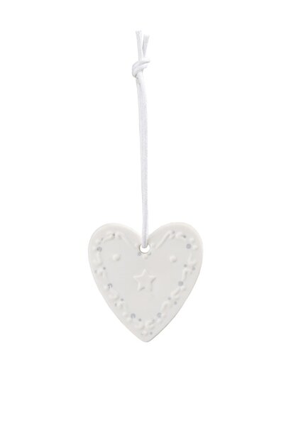 Hanger porcelaine Heart shape Star