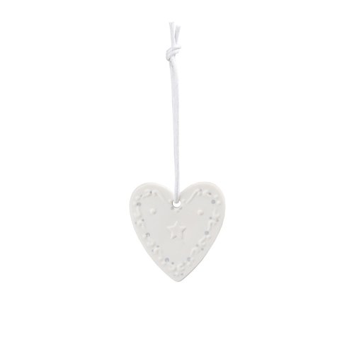 Räder Hanger porcelaine Heart shape Star