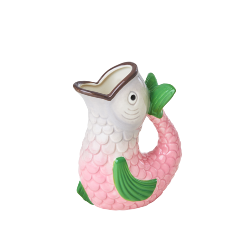 Rice Jug / vase ceramics Fish small