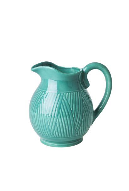 Kan / vaas aardewerk 1,7ltr green large