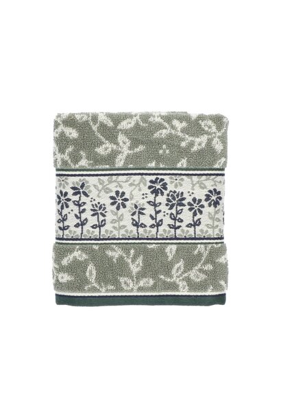 Keuken handdoek Daydream dark green GOTS