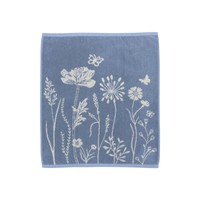 Keuken handdoek Wild Flowers grey-blue