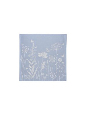 Bunzlau Castle Theedoek Wild Flowers grey-blue