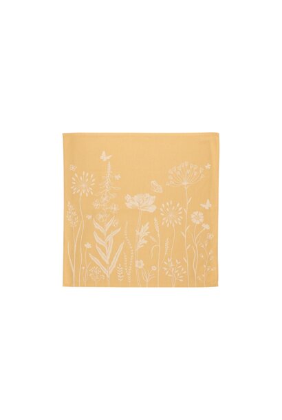 Theedoek Wild Flowers yellow